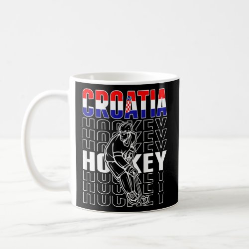 Croatia Ice Hockey Fans Proud Croatian Hockey Team Coffee Mug