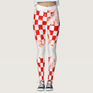 Croatia kockice checkers yoga pants