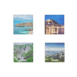 Croatia landscapes stone magnet