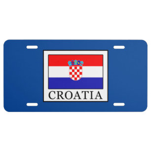 Croatia License Plate
