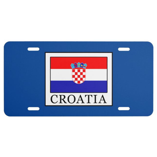 Croatia License Plate (Front)