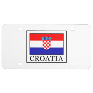 Croatia License Plate
