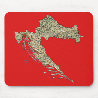Croatia Map Mousepad