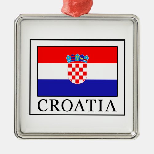Croatia Metal Ornament