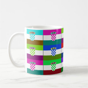 Croatia Multihue Flags Mug