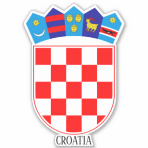 Croatia National Coat Of Arms Patriotic Sticker