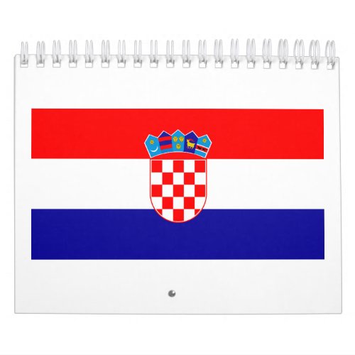 Croatia National Flag Calendar