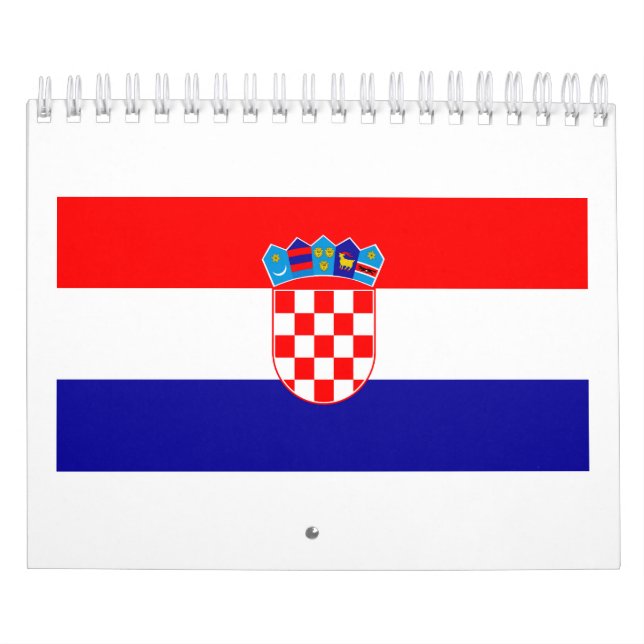Croatia National Flag Calendar (Cover)