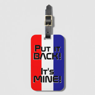 Croatia National Flag Funny Patriotic Luggage Tag