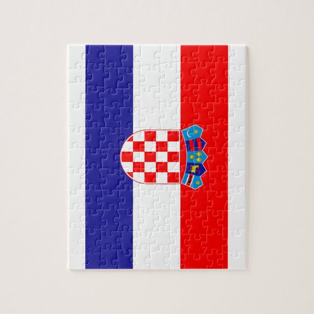 Croatia National World Flag Jigsaw Puzzle (Vertical)