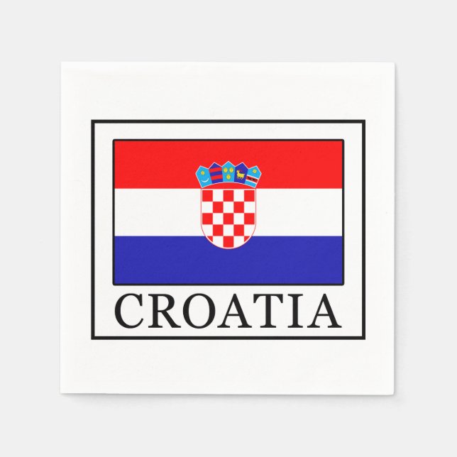 Croatia Paper Napkins (Front)