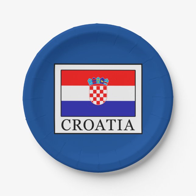Croatia Paper Plates (Front)