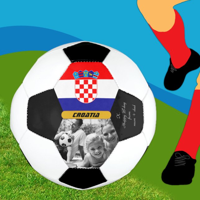 Croatia Personalized, Flag, Photo Soccer Ball (Creator Uploaded)
