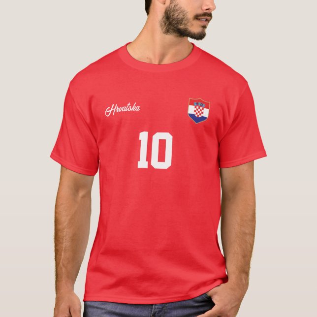 Croatia Personalized National Team Jersey T-Shirt (Front)