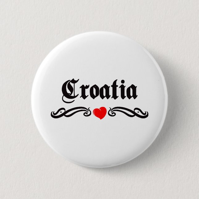 Croatia Pinback Button (Front)