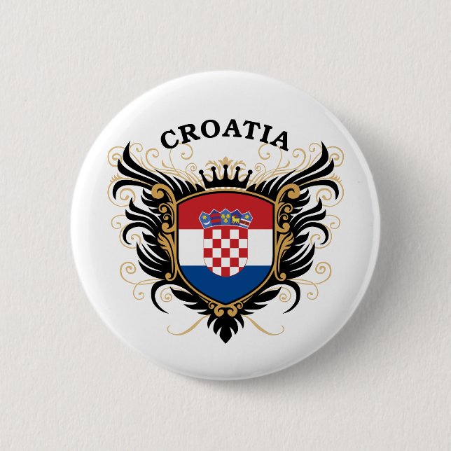 Croatia Pinback Button (Front)