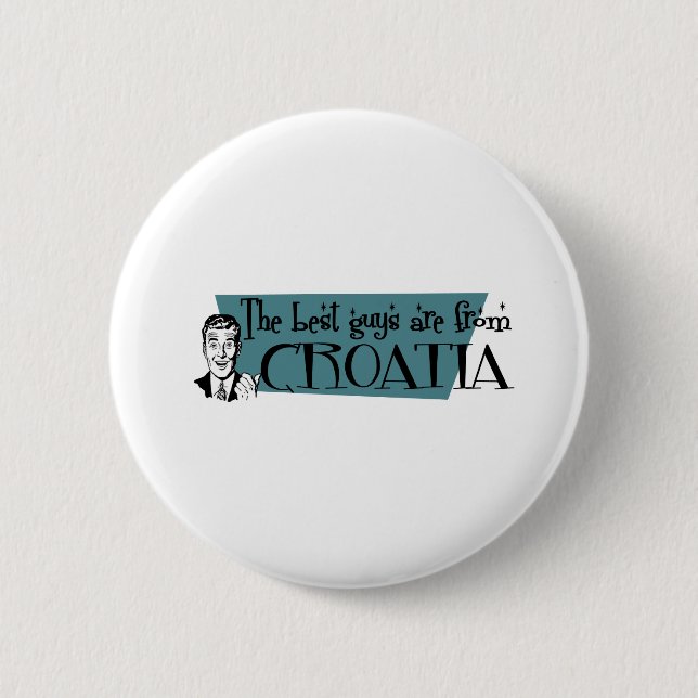 CROATIA PINBACK BUTTON (Front)