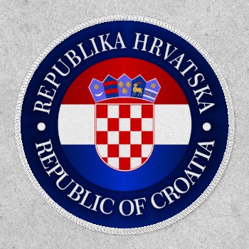 Croatia (rd) Patch by NativeSon01 at Zazzle