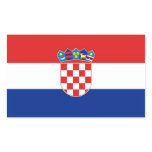 CROATIA RECTANGULAR STICKER