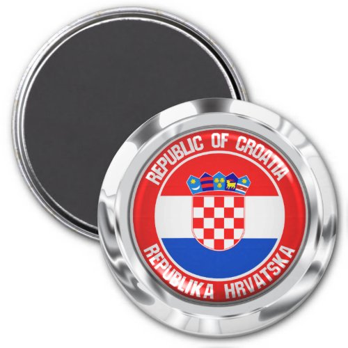Croatia Round Emblem Magnet