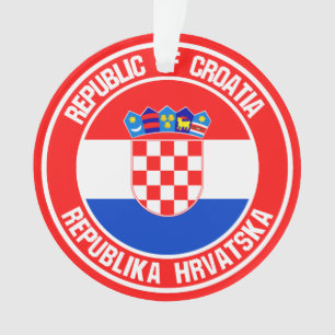 Croatia Round Emblem Ornament