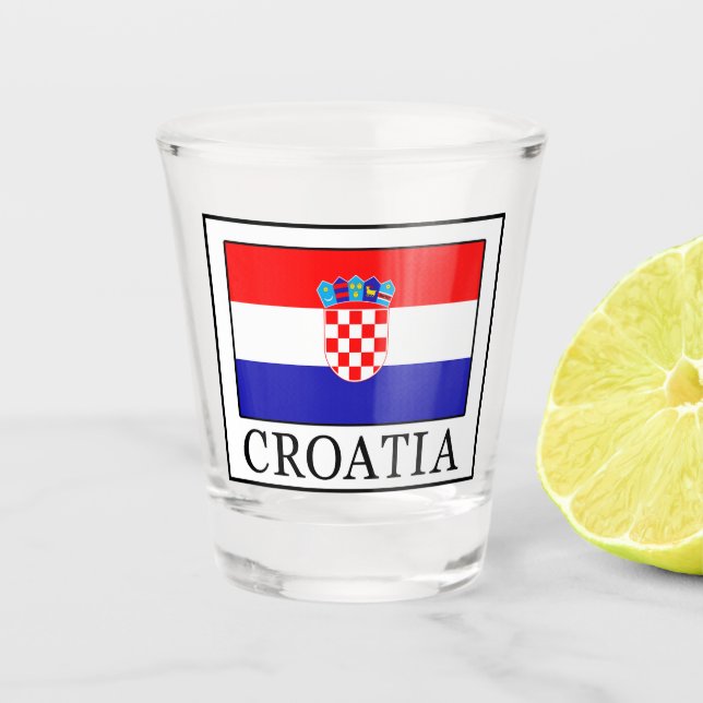 Croatia Shot Glass (Front)