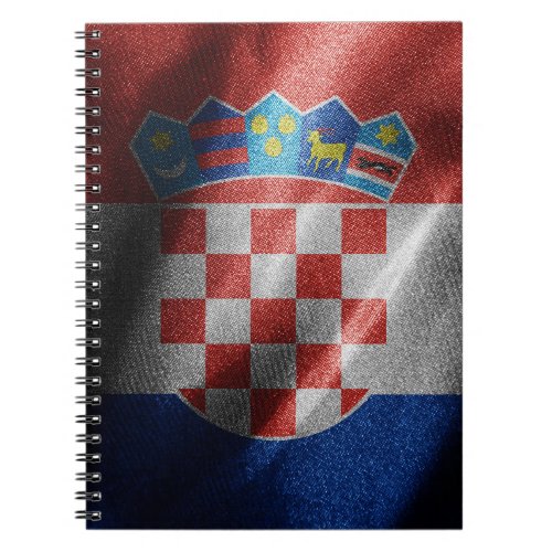 Croatia silk flag notebook