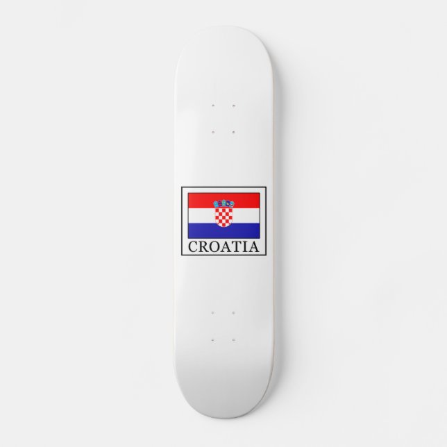 Croatia Skateboard Deck (Front)