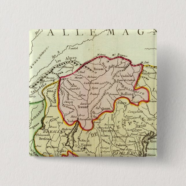 Croatia, Slovenia, Italy Button (Front)