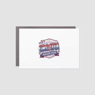 Croatia Soccer 2026 Soccer Bold Country Typography Car Magnet