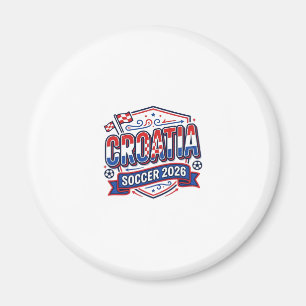 Croatia Soccer 2026 Soccer Bold Country Typography Magnet