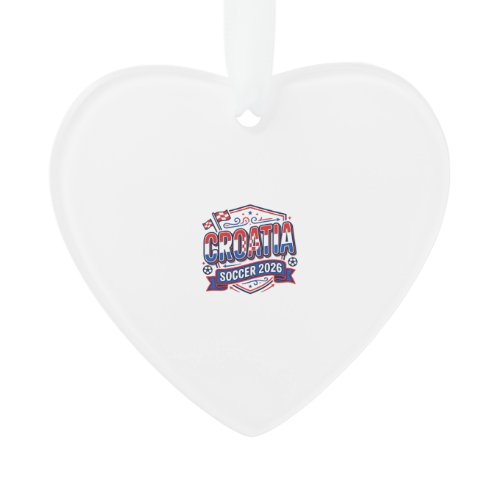 Croatia Soccer 2026 Soccer Bold Country Typography Ornament