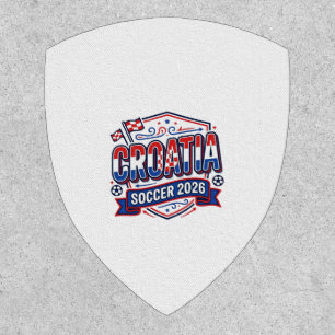 Croatia Soccer 2026 Soccer Bold Country Typography Patch