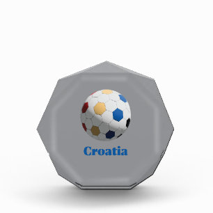 Croatia Soccer Acrylic Award