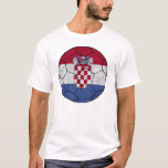 Croatia Soccer Ball T-shirt at Zazzle