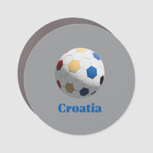 Croatia Soccer Car Magnet