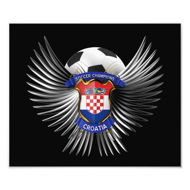 Croatia Soccer Champions Photo Print (Front)