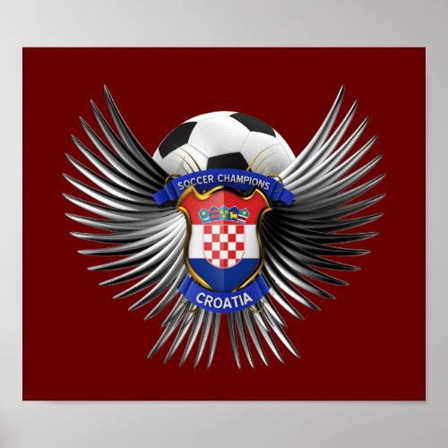 Croatia Soccer Champions Poster