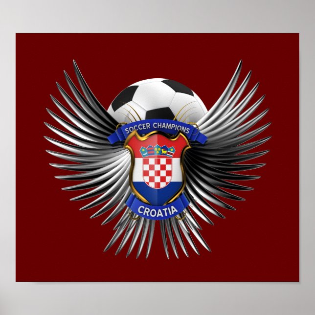 Croatia Soccer Champions Poster (Front)