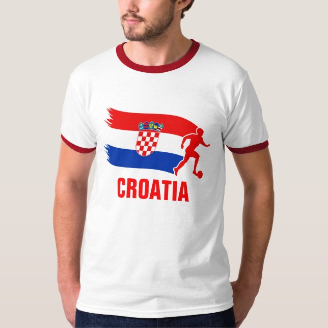 Croatia Soccer Flag T-Shirt (Front)