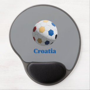 Croatia Soccer Gel Mouse Pad