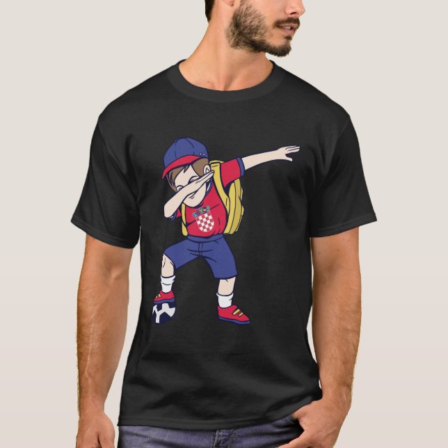 Croatia soccer gift for children Hrvatska T-Shirt (Front)