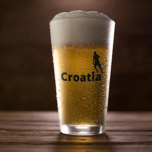 Croatia soccer  glass