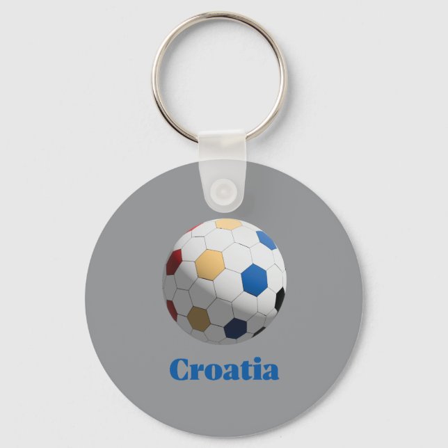 Croatia Soccer Keychain (Front)