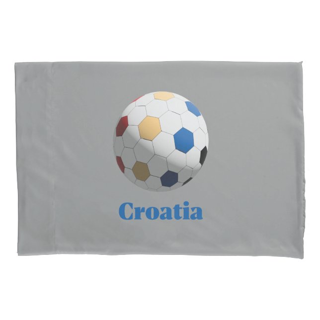 Croatia Soccer Pillow Case (Front)