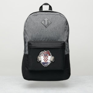 Croatia Soccer Pride Ripped Flag Port Authority® Backpack