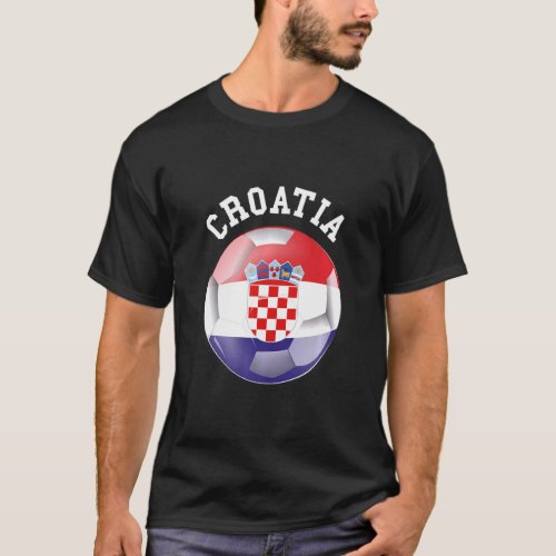 Croatia Soccer Sports Team National Game Croatian  T_Shirt