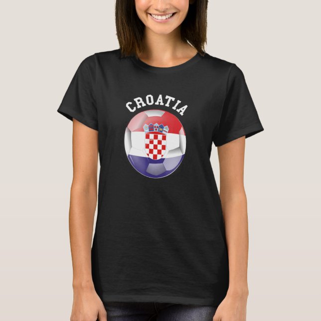 Croatia Soccer Sports Team National Game Croatian  T-Shirt (Front)