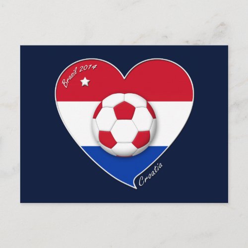 CROATIA Soccer Team 2014 Croacia Ftbol Postcard