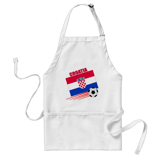 Croatia Soccer Team Adult Apron (Front)